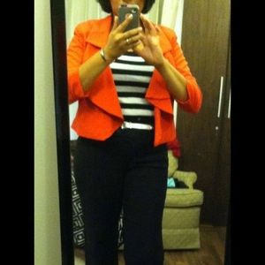Forever 21 Orange Crop Jacket Size Large